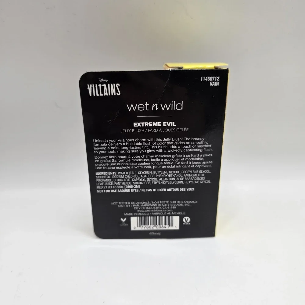 Wet n Wild Disney Villains Cruella Extreme Evil Jelly Blush‎ New